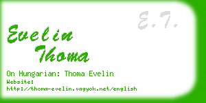evelin thoma business card